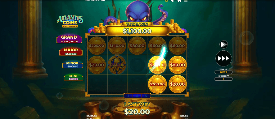 Atlantis Coins Hold&Win Bonus Coin
